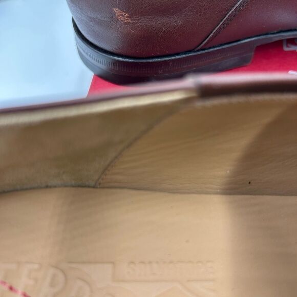 Men’s Salvatore, Ferragamo Gancini calf leather loafers size 8.5 EE made Italy - Picture 11 of 11